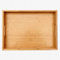 Bamboo Wooden Serving Tray - Natural Rectangle Butler Tray with Handle for Breakfast in Bed, Tea, Coffee Table, Food, Dinner
