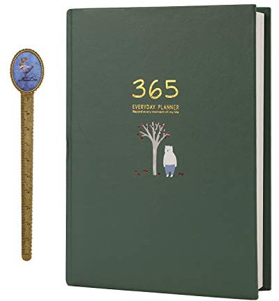 365 Tage Planer Kalender Terminkalender Tagesplaner Organisator Undatierter Persönlicher Organizer Taschenkalender kreativ Notizbuch Tagebuch Persönlicher Wochenplaner Monatsplaner