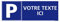 Signalétique.biz France - Panneau De Parking Personnalisable - Aluminium 2 mm - Dimensions 350 x 125 mm - Protection Anti-UV