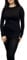 LUXE DIVA Women Ladies Long Sleeve Round Neck Plain Top Stretchy Casual Summer T-Shirts Basic Slim fit Tee Tops UK Plus Size 8-26 Black