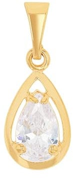 Amor Motivanhänger Damen Anhänger, mit Zirkonia synth., Gold, Kommt in Schmuck Geschenk Box, 2013392