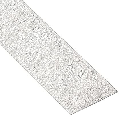 KLEBESHOP24 nastro a strappo adesivo extra forte con adesivo acrilico [SOLO PARTE FEMMINA] / bianco, 25 mm x 3 m