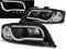 Led Light Tube Scheinwerfer schwarz für Audi A6 C5 4B