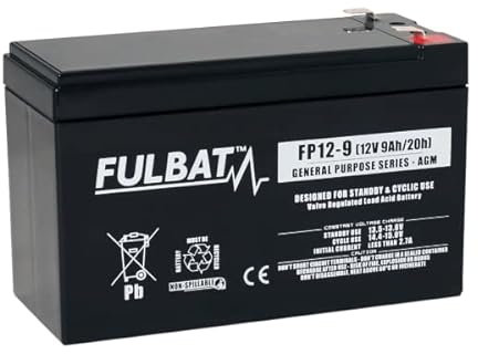 Fulbat - Batterie AGM Plomb étancheFP12-9 (T2) 12 Volts 9 Amps