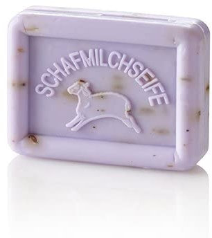 OVIS Schafmilchseife 100g -Lavendel -Reinigung und Pflege mit Schafmilch in Papierverpackung / zero waste ohne Mikroplastik oder Mineralöl