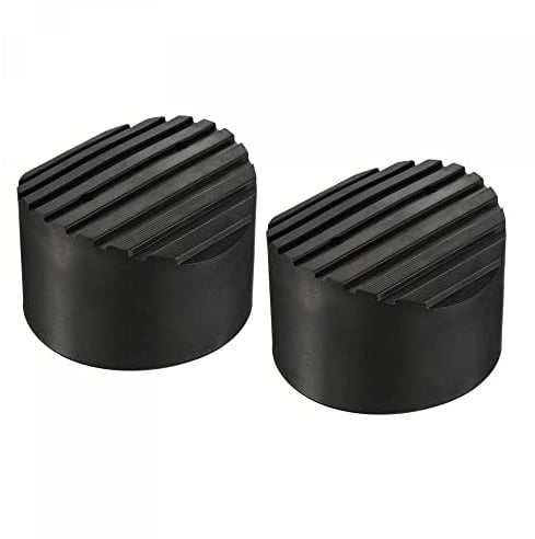 sourcing map Ladder Non-Slip Feet Mat 80mm ID Rubber Round Telescopic Ladder Accessories Pad Cover Cushion for Ladder Protection Black Pack of 2
