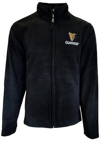 Guinness Harfen-Fleece, Schwarz, Schwarz , XL
