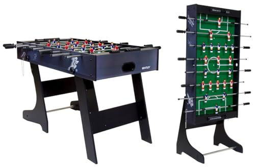 Charles Bentley Premium 4ft Football Table Folding Games Table Foosball Sports