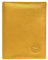 LOLUNA® Petit Portefeuille Cuir Souple, 2 Volets Compact et Pratique pour Placer permis, identité, Cartes, Billet et Monnaie - Jaune Moutarde