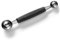Forgast Couteau décoratif double boule | Longueur 17 cm | Deux sphères en acier inoxydable de 20-30mm | Manche synthétique | Ustensile de cuisine professionnel | Parfait pour les légumes et les fruits