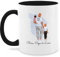 Tasse Tassen 325ml - zum Vatertag - Papa Baby Kind Geschenk I Vater Geschenkidee - 325 ml - Schwarz - vatertagsgeschenk geschenke väter vatertagsgeschenke sohn kaffeetasse personalisiertes