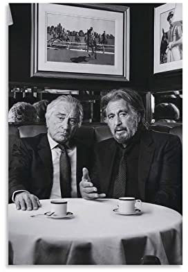 Leinwandplakat Senza Cornice Al Pacino Robert De Niro Poster Decorazione Soggiorno Camera da letto Pittura 60X90cm