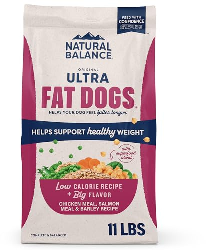 Natural Balance Fat Dogs, Chicken Meal, Salmon Meal & Barley, 11 lb