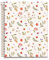 Miquelrius - A5 Notizbuch (148 x 210 mm), Horizontale Streifen 7 mm, 100 Blatt 70 g/m², Cremefarbener Kartoneinband, 4 farbige Streifen, Kupferspirale, Spring Flowers Collection, Blumen