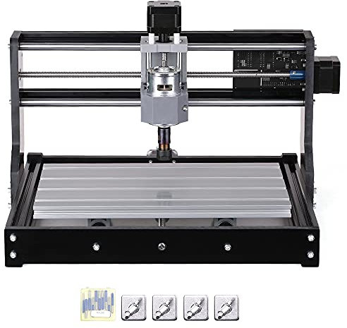 Máquina de grabado,YIWENG CNC3018 PRO DIY CNC Router Kit Mini Máquina de grabado GRBL Control 3 Ejes para PCB PVC Plástico Acrílico Talla de madera Fresado Máquina de grabado con ER11 Collet Área de t