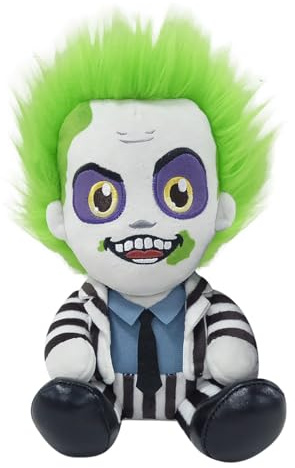 NECA Beetlejuice Phunny Plüschfigur Beetlejuice Sitting with Striped Outfit 18 cm