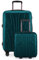 Suitline - Kofferset für EasyJet - Unter-Sitz Trolley kleines Handgepäck 45x36x20 cm + Check-In Reisekoffer für 15 kg Gepäck, ABS, 4 Rollen, TSA Schloss, Aquagrün