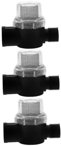 ULTECHNOVO 3St Wasserpumpenfilter tragbarer wasserfilter Siebfilter für Wasserpumpe Inline-Wasserfilter für Wohnmobile Wohnmobil-Wasserpumpen-Siebfilter Sieb der Wasserpumpe Rostfreier Stahl