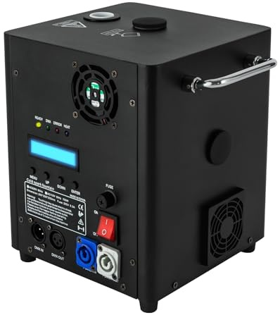 Hanmorfarbi Máquina de pulverización electrónica de control remoto de 700w etapa, máquina de regalo electrónica de etapa, máquina de pulverización electrónica de efecto especial, máquina de fuegos