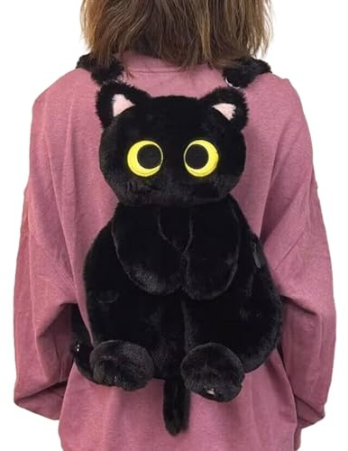 KieTeiiK Schöner 3D Katzen Rucksack Plüsch Umhängetasche Schule Lunch Tasche Für Kinder Erwachsene Mädchen Täglicher Gebrauch Cartoon Rucksack Geburtstagsgeschenk