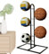 Xiixuuj Rastrelliera portaoggetti verticale per palline, Rastrelliera portaoggetti per basket | Stoccaggio verticale per palline da garage a 5 livelli,Supporto da calcio, supporto da basket,
