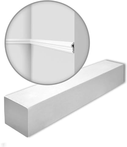 WL11 WALLSTYL Wandleiste - 28 Stk. (56 m) - 49 x 15 x 2000 mm - NOËL & MARQUET - eine Marke von NMC - Extrudiertes Polystyrol mit hoher Dichte