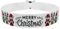 Merry Christmas Stoffarmband - Weihnachtsmotiv - Wasserfestes Satinarmband - Modisches Weihnachtsaccessoire - Trendiges Geschenk für Weihnachtsfans - Weihnachtsfeier Schmuck - Weihnachtstrend 2021