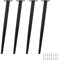 Lot de 4 pieds de table obliques coniques en métal pour armoire, canapé, chaise, bricolage de rechange avec vis - 55 cm - Noir