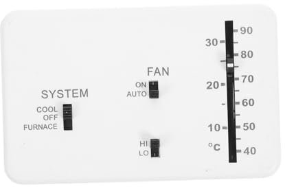 Mikikit Rv Analog Thermostat Für Heizungs Und Kühlsysteme Präziser Temperaturregler Für Wohnmobile Büros Und Hotels Einfache Installation Vielseitig Einsetzbar Weiß