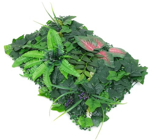 Sosoport Künstliche Pflanze Hintergrund Faux Pflanze Gefälschte Pflanze Panel Pflanze Panel Grüne Pflanze