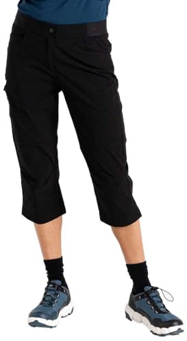 Dare2B Melodic III 3/4 Trousers - Damen 3/4 Hose | Wasserabweisende Beschichtung - Schwarz