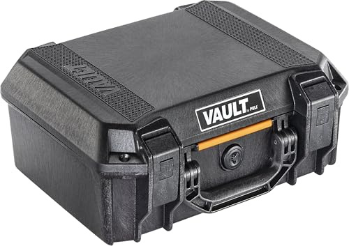 PELI Vault Schutzkoffer; Überlegener Schutz für wertvolle Ausrüstung; Wetterfest & staubdicht; Farbe: Schwarz