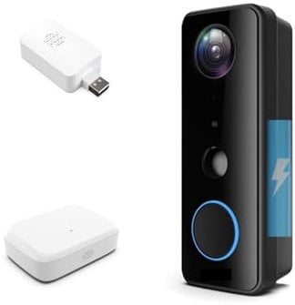 Sonnette extérieure sans Fil Tuya Smart Home, étanche IP66, vidéo, interphone Google, Batterie, WiFi, caméra