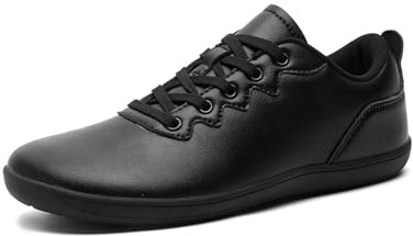 Treer Chaussures Pieds Nus Femme Homme, Été Chaussures Pieds Larges Légères Barefoot Maille Respirante Shoes Minimalistes, Décontracté Cuir Barefoot Shoes