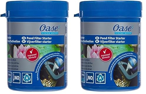 OASE 50295 AquaActiv BioKick, 200 ml (190 g) für 10.000 l - Teichbakterien Starterbakterien für Fischteich Gartenteich Schwimmteich (Packung mit 2)