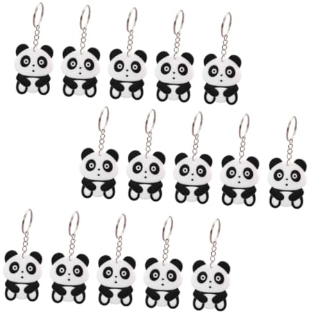 SAFIGLE Epoxidharz Panda aus Schlüsselanhänger 30 Stück für Taschen | Dekorative Anhänger, Wiederverwendbar und Leicht zu Reinigen, als Kleines Souvenir und Schlüsseldekoration