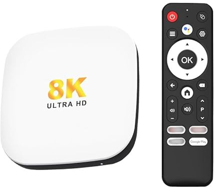 H96MAX M2 Plus Android 13.0 TV Box - Experimenta Android TV OS en pantalla grande: RK3528 Quad-Core, 4 GB de RAM 32 GB de almacenamiento, decodificación 8K, WiFi 6 y BT 5.4