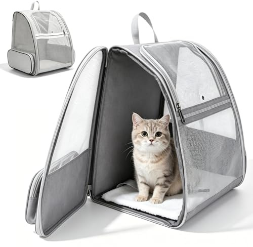 Sac À Dos De Transport pour Chien Et Chat, Sac De Transport Pliable pour Animal De Compagnie, Respirant Et Confortable pour Voyage, Randonnée Et Sortie