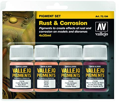 Vallejo Pigments Set 73194 Rust & Corrosion (4)