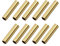 sourcing map Rundrohr aus Messing, 7 mm Außendurchmesser, 0,5 mm Wandstärke, 30 mm Länge, nahtloses Rohr für Heimwerker, Handwerk, 10 Stück
