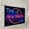 Personalised Bar Sign - Neon effect Printed Metal Sign wall art A4 Bar Add Name
