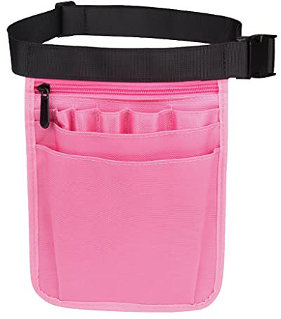 Sharplace Krankenschwester Gürteltasche mit verstellbarem Gürtel, Krankenschwester Organizer für Frauen Männer, praktisches Krankenpflegezubehör, multifunktionale Gürteltasche, Rosa
