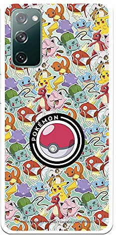 Schutzhülle für Samsung Galaxy S20 FE, offizielles Pokémon-Muster, Sticker-Poké-Ball, wählen Sie das Design, das Ihnen am besten gefällt, für Ihr Samsung Galaxy S20 FE