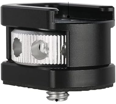 NICEYRIG Cold Shoe Clamp Mount Adapter with 1/4’’-20 screw for Microphone/Monitor/LED Lights Bracket