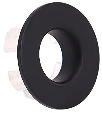 Überlaufabdeckung für Waschbecken, Messing, Schwarz, für Küchenspüle, Dekoration, Ersatzlocheinsatz, Ersatz