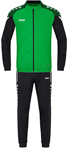 JAKO Herren Trainingsanzug Polyester Performance, Soft Green/Schwarz, 3XL