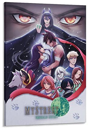 Aphmau Emerald Secret Poster Poster Dekorative Malerei Leinwand Wandposter und Kunstbild Druck Moderne Familie Schlafzimmer Dekor Poster 40 x 60 cm Aphmau Eme
