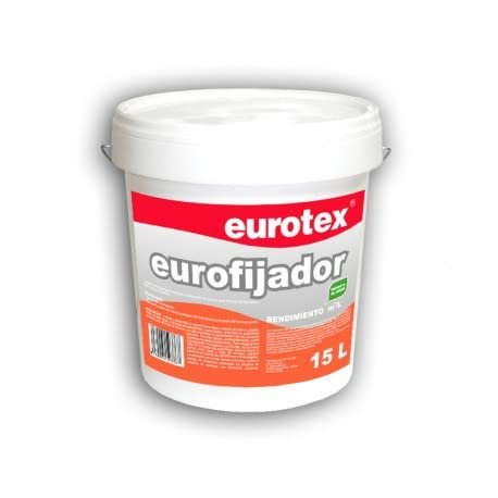 Imprimación para paredes Eurofijador de yeso, escayola, pladur. antes de la aplicación de la pintura plástica elegida. - 15 litros -