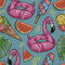 HEKO PANELS Stoff Oxford Wasserdichte Meterware Canvas-Stoff Polyester Stoff Zum Nähen Nähstoffe Dekostoffe Wasserabweisend Blickdicht Tropen Tropical 1 Meter 155 x 100 cm
