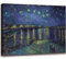 msspart Vincent Van Gogh Sternennacht über der Rhone Leinwand-Kunst, berühmtes Gemälde, Reproduktion, Landschaftsbilder, Kunstdruck, für Heimdekoration, 40,6 x 61 cm